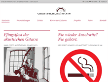 Tablet Screenshot of christuskirche-bochum.de